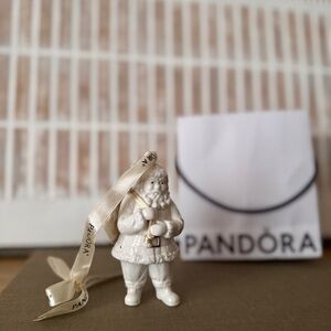 2013 Pandora Santa Porcelain Christmas Ornament Unforgettable Memories 4"